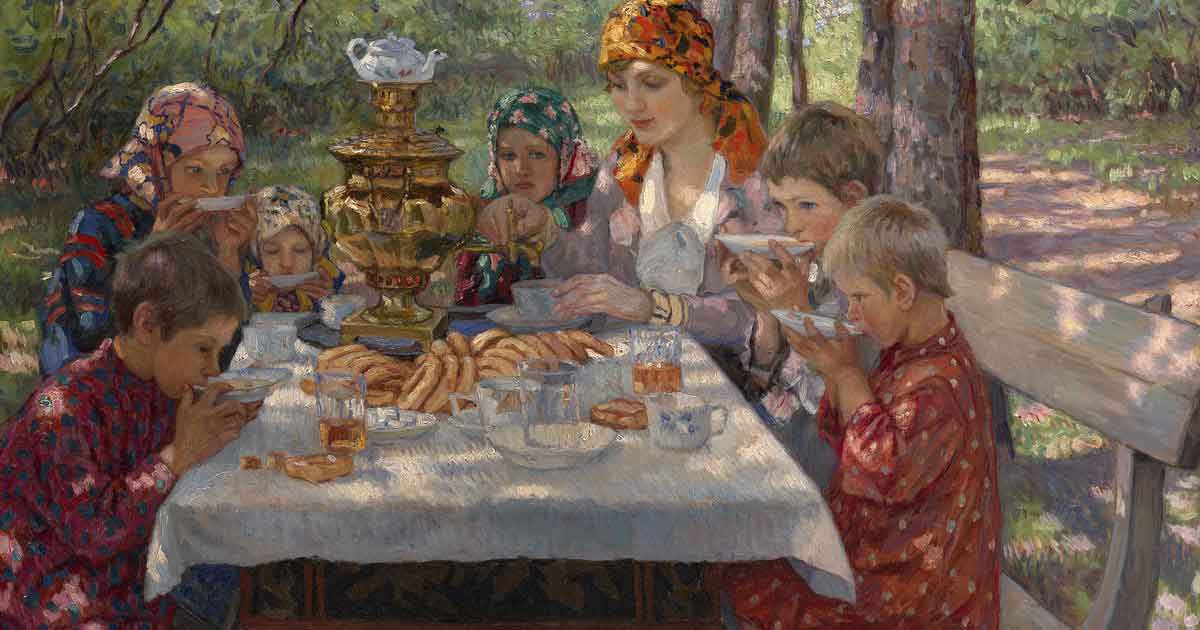 Чаепитие на лавах